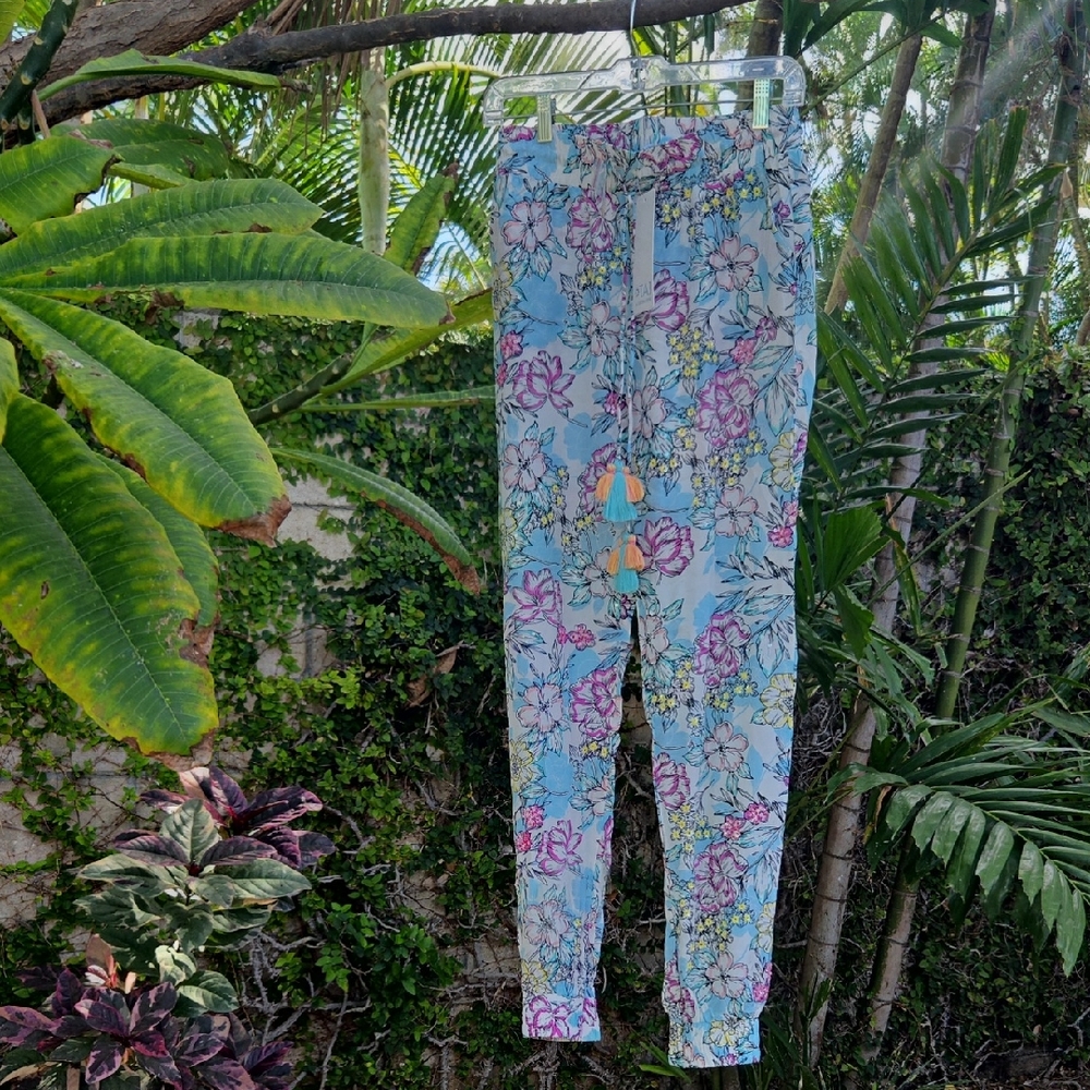Taj by Sabrina Crippa Floral Jogger Pants
